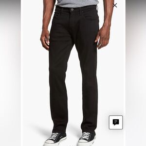 PAIGE NWT Men’s Federal Slim Straight Jeans in Black Shadow size 31